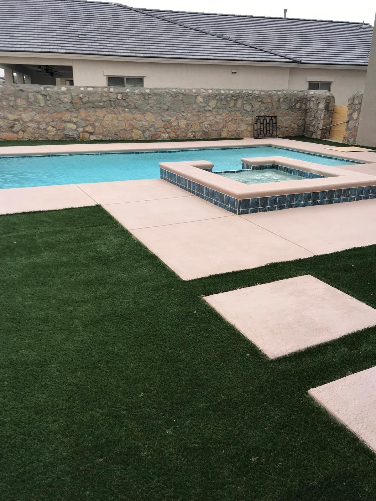 Pool with Waterfall Feature